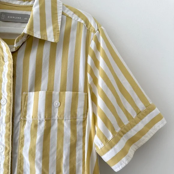 Everlane Day Tripper Dress - Yellow & White Striped XXS - Picture 8 of 14